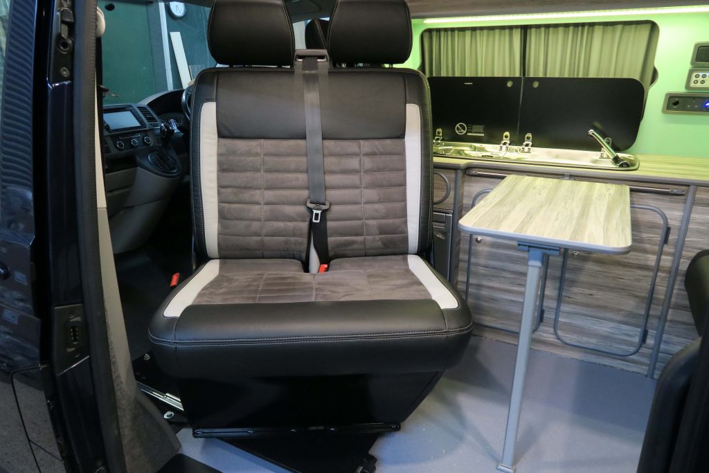 Vw T5 And T6 Double Seat Sliding Swivel, Double Swivel Chair Van